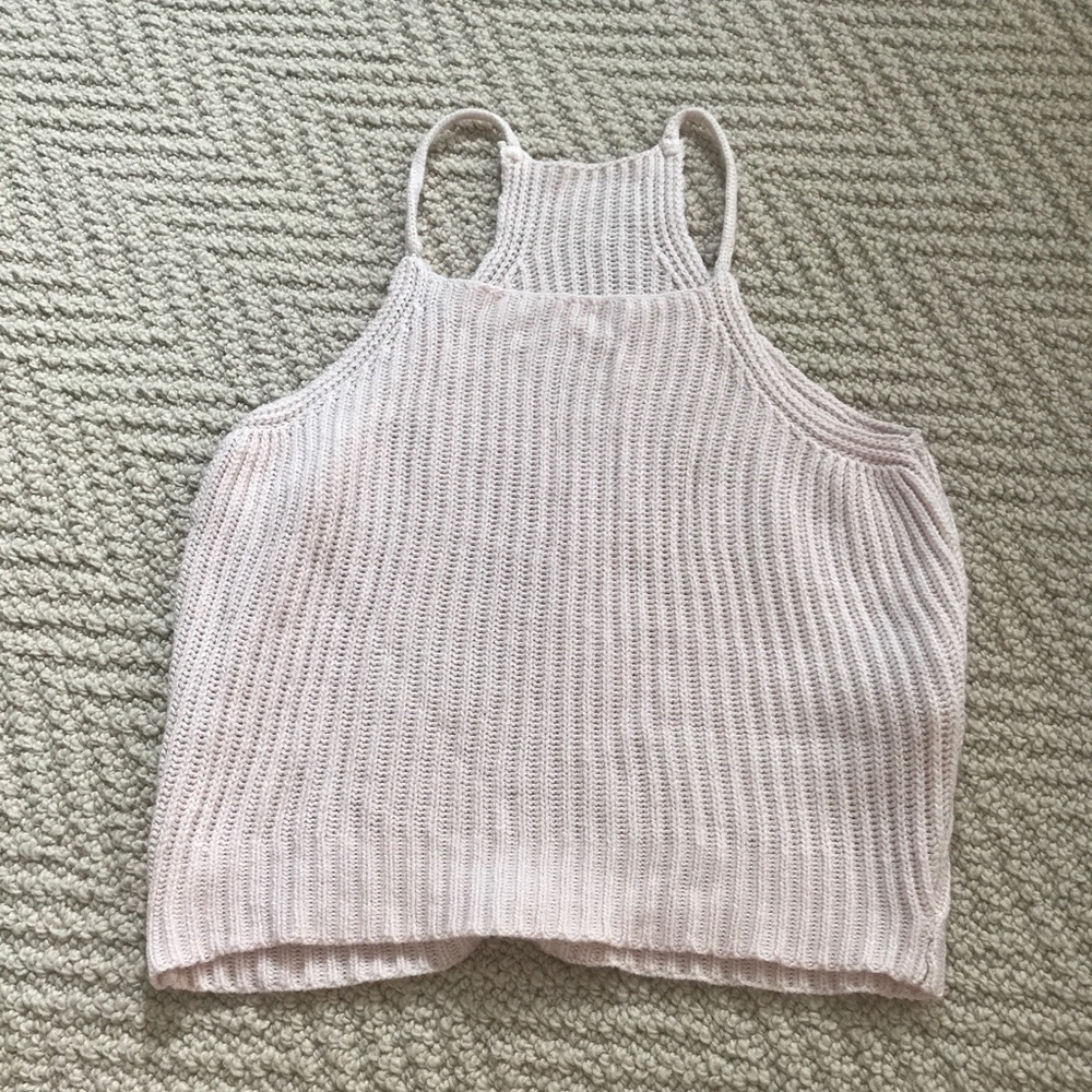 Knit cropped tank